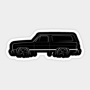 Chevy K5 Blazer - profile stencil, white Sticker